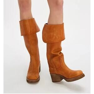Free People Jeffrey Campbell Starr Foldover Equestrian Boots 8